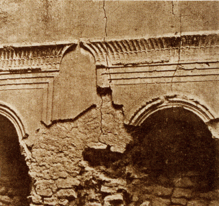 Arq, III, Palacio de Firuzabad, interior, aquera, materiales, Persia Sasnida
