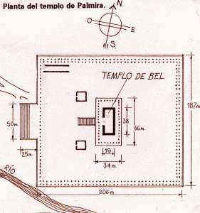 Arq, IV, Templo de Palmira, despus de Diocleciano, planta, Partos, Siria