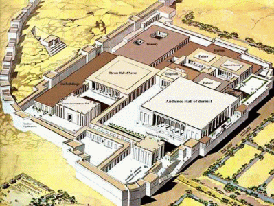 Arq, VI-I, Persepolis, Dario I y Jerjes I, ilustracin