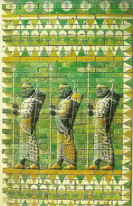Esc, V aC., Friso de los arqueros, Palacio de Susa, M. de Asia Anterior, Berln