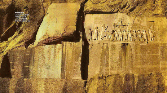 Arq, VI aC., Inscripcin del rey Daro I en el Acantilado de Behisatun, 520-515