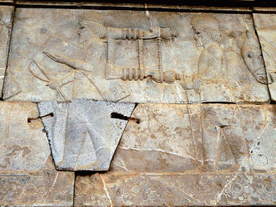 Esc, VI aC., Sirvientes, Apadana, Perspolis
