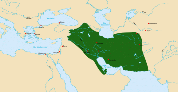 Mapa I aC., Imperio Paro, 60 aC.