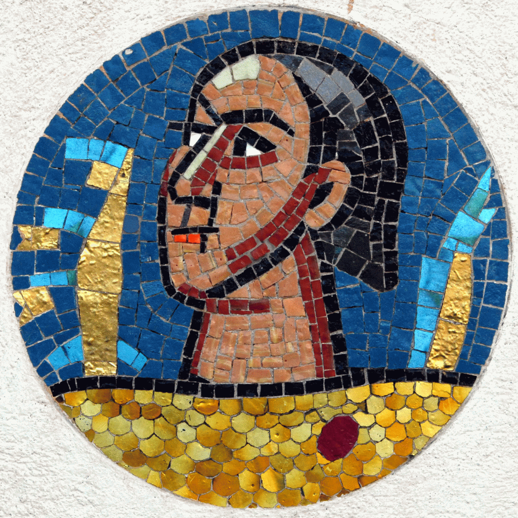 Art, Mosaico, XX, Kolig, Antn, Tondo, Iglesia de Saak, Catintia, Austria