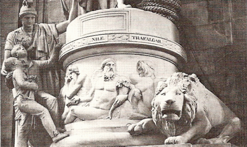 Esc, XIX, Flaxman, Sepulcro de Nelson, Basamento, Londres