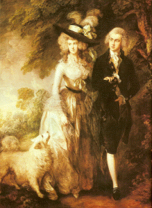 Pin, XVIII, Gainsboroug, Thomas, Seor y Seora, Hallet, National Gallery, Londres, 1785