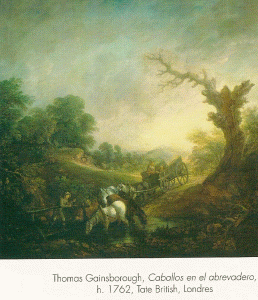Pin, XVIII, Gainsborough, Thomas, Caballo en el abrevadero, Tate British, Londres, 1762
