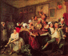 Pin, XVIII, Hogarth, William, La carrera del laberionto: La taberna, Soane's Museum, Londres, Inglaterra, RU, 1733-1835