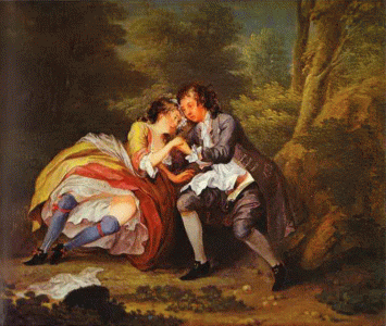 Pin, Hogarth, William, Despus -escena al aire libre-, Fizwilliam Museum, Gambrigge, RU, 1731