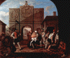Pin, XVIII, Hogarth, William, La puerta de Calais o Oh Rosbef be de la vieja, Inglaterra, 1748