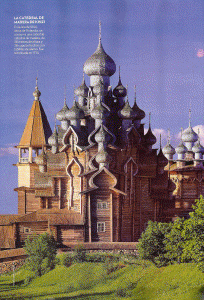 Arq, XVII, Catedral de Kizhi, madera, terminada en 1714