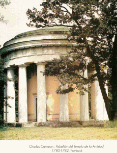 Arq, XVIII, Camern, Charles, Templo de la Amistad, Pavlovsk, 1780-1782