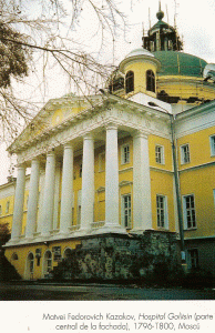 Arq, XVII, Fedorovich Kazakov, Matvei, Hospital Golitsin, Mosc, 1796-1800