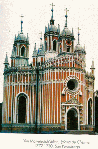Arq, XVIII, Mslveievich Velten, Yuri, Iglesia de Chesme, San Petersburgo, 1777-1780