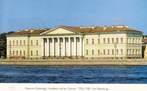 Arq, XVIII, Quareghi, Giacomo, Academia de las Ciencias, San Petersburgo, Rusia, 1783-1798