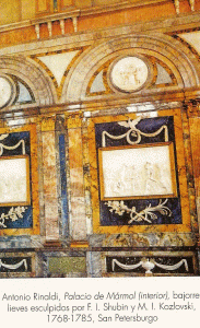 Arq, XVIII, Ronaldi, Antonio, Palacio de Mrmol, interior, San Petersburgo, 1768-1785
