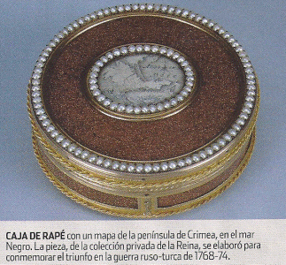 Camafeos, XVIII, Gottlieb, Scharff, Johann, Caja de rape, oro, diamantes, cuarzo de Catalina II, dcada de 1780 