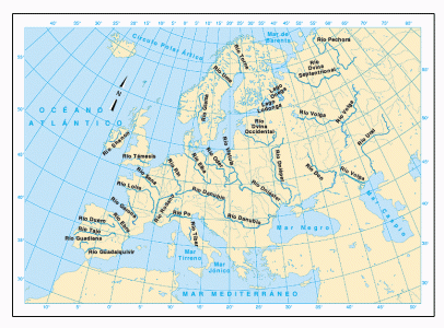 Mapa, Europa, Ros
