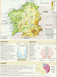 Geo, Galicia, Fsico-Poltico, Comunidad Autnoma, Mapa