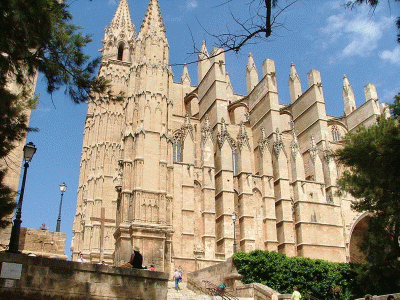 Econmica, Turismo, Catedral, exterior, Palma de Mallorca, Ss. XIII.XVI, Baleares