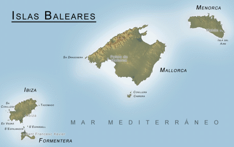 Fsica, Relieve, Mapa, Baleares