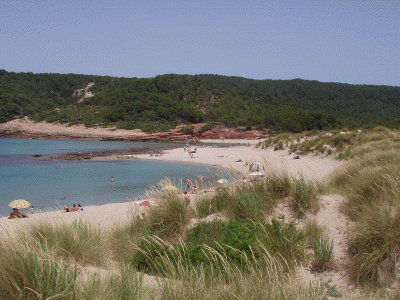 Fsica, Relieve, Playa La Vall, Menorca, Baleares