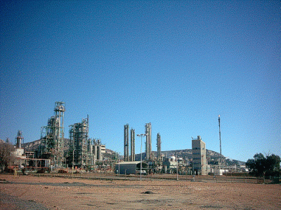 Geo, Castilla-La Mancha, Econmica, Industria, Petroqumica, Complejo de EMPETROL, Puerto Llano