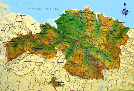 Fsica, Euskadi, Mapa, Ros, Vizcaya