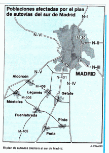 Geo, Madrid, Econmica, Comunicaciones, Plan de Autovas, Mapa