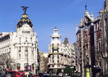 Geo, Madrid, Humana, Poblamiento, Calle Alcal  vista desde La Cibeles