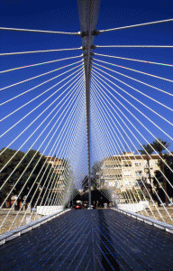 Geo, Murcia, Economa, Comunicacioes, Puente urbano de Jorge Manrique, Proyecto: Santiago Calatrava Vallas