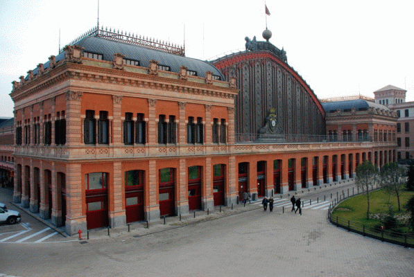 Comunicaciones, Ferrocarril, Estacin de Atocha, Madrid, Espaa
