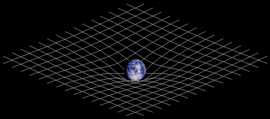 Universo Distorsion del Espacio-Tiempo Debido a un objeto de Gran Masa