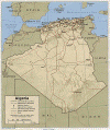Mapa, Fisico-Poltico, Argelia