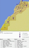Humana, Migraciones, Interiores Mapa, Marruecos, 1995 