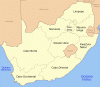Humana Humana, Poblamiento, Divisin Administrativa, Provincias, Mapa, Repblica Sudafricana