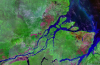 Fisica Hidrologia Rio Amazonas Desembocadura Satelite 1990 Brasil