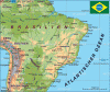 Fisica Relieve Centro-Este Mapa Brasil
