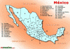 Politico Estados Mapa Mexico