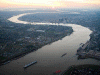 Fisica Hidrologia Rios Rio Misisipi en su confluiencia con el Rio Misuri San Luis USA