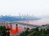 Fisica Hidrografia Rios Rio Yangtze o Rojo a su paso por la ciudad de Yangze China
