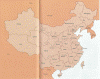 Humana Cartografia Mapa Politico Provincias China