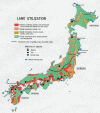 Economica Agricultura Utilizacion del Suelo Mapa Japon