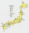 Industria Extractiva Minerales Mapa Japon