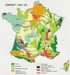Fisica Vegetacion Mapa Francia