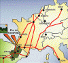  Economica Sector Terciario Comunicaciones Carretera y Autopistas Mapa Francia