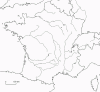 Fisica Hidrografia Rios Mapa mudo Francia