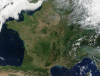 Fisico Mapa Satelite Francia
