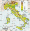 Fisica mapa Italia