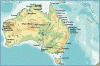 Fsica, Relieve, Map,a Australia